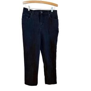 gloria vanderbilt black denim jeans Sz. 8